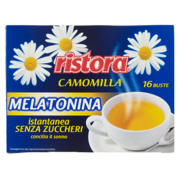 ristora Camomilla Melatonina istantanea Senza Zuccheri 16 x 4 g