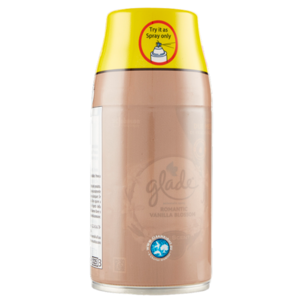 Glade Automatic Spray Ricarica, Profumatore per Ambienti, Fragranza Romantic Vanilla Blossom 2x269ml