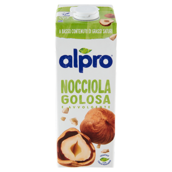 Alpro Classico Nocciola, Bevanda 100% Vegetale, Basso Contenuto di grassi, Senza Lattosio, 1l