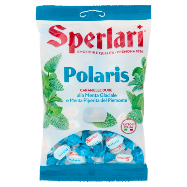 Sperlari Polaris Caramelle Dure alla Menta Glaciale e Menta Piperita del Piemonte 200 g