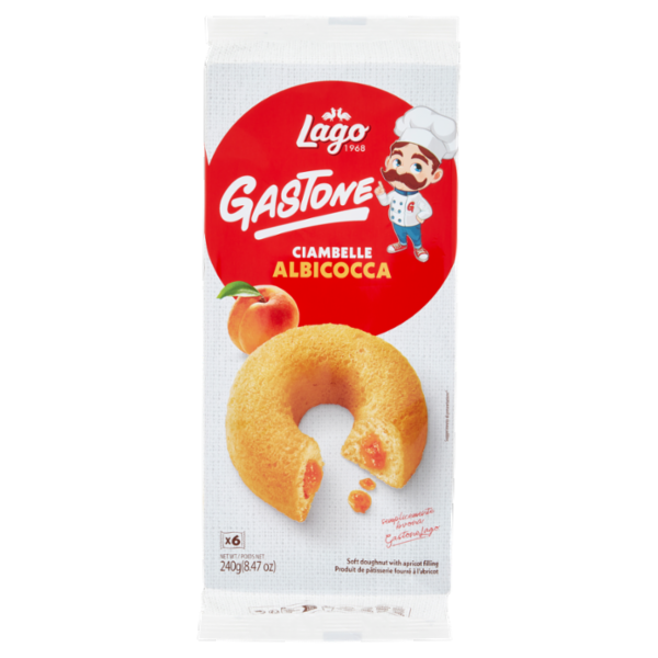 Lago Gastone Ciambelle Albicocca 6 x 40 g
