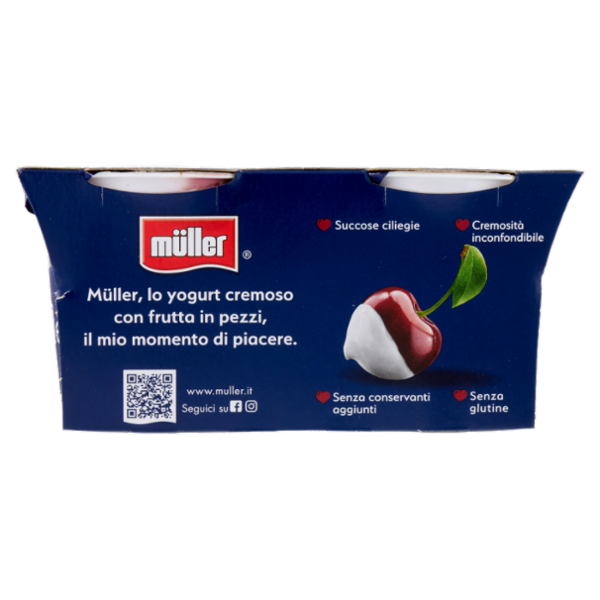 müller Yogurt Cremoso Ciliegia in Pezzi 2 x 125 g