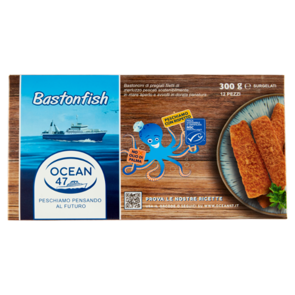 Ocean 47 Bastonfish 12 Pezzi Surgelati 300 g