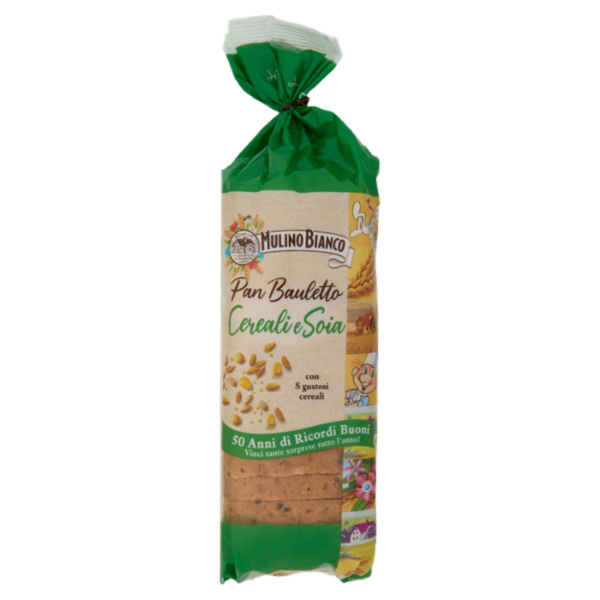 Mulino Bianco Pan Bauletto Cereali e Soia Pane Ideale per Panini 400g