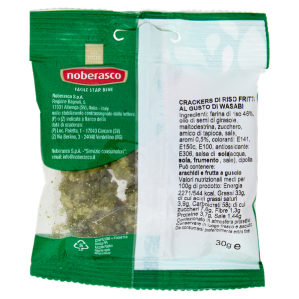 noberasco € 0,99 Wasabi Cracker 30 g