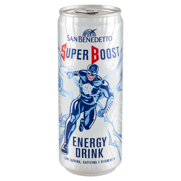 San Benedetto Super Boost Energy Drink lattina sleek 0,33 L