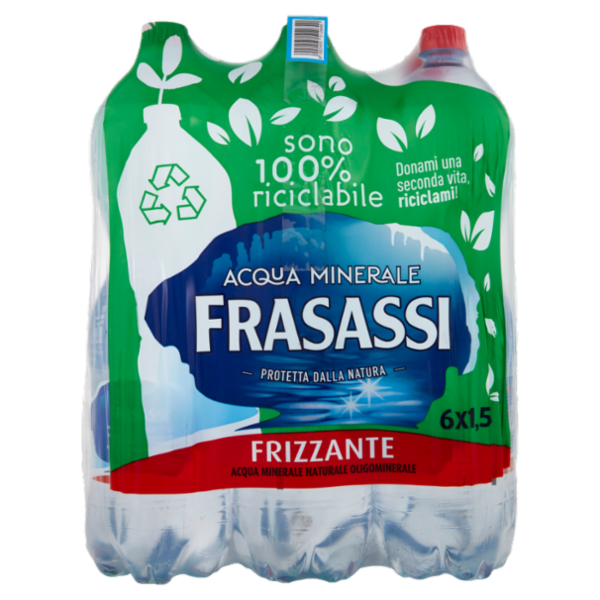 Frasassi Acqua Minerale Frizzante 6 x 1,5 L