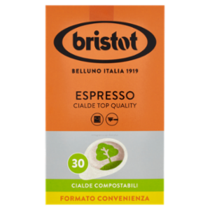 Bristot Espresso Cialde Top Quality 30 Cialde Compostabili 30 x 7 g