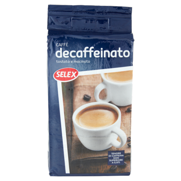 Selex Caffè Decaffeinato Tostato e Macinato 250 g