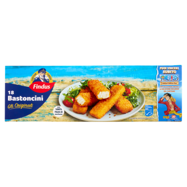 Capitan Findus 18 Bastoncini con 100% Filetti di Merluzzo 450 g