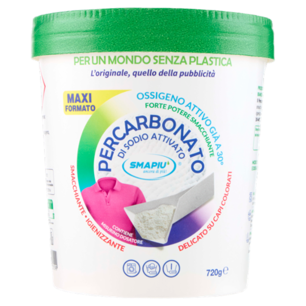 Smapiù Percarbonato di Sodio Attivato Delicato su Capi Colorati 720 g