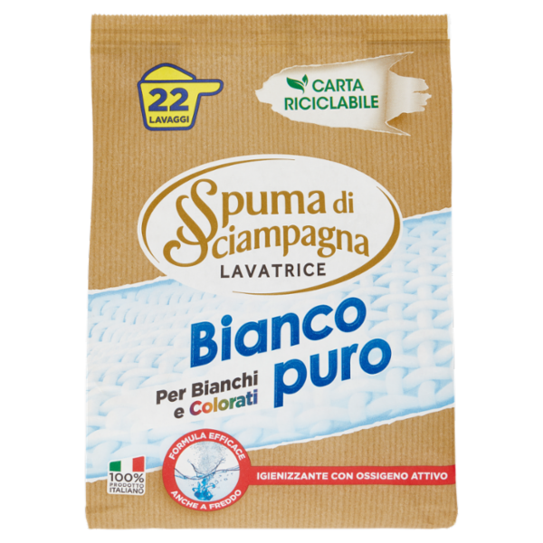 Spuma di Sciampagna Bianco puro Lavatrice 990 g