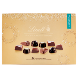 Lindt Piacevolmente Insieme Cioccolatini Assortiti Cioccolato Fondente Scatola Regalo 316g