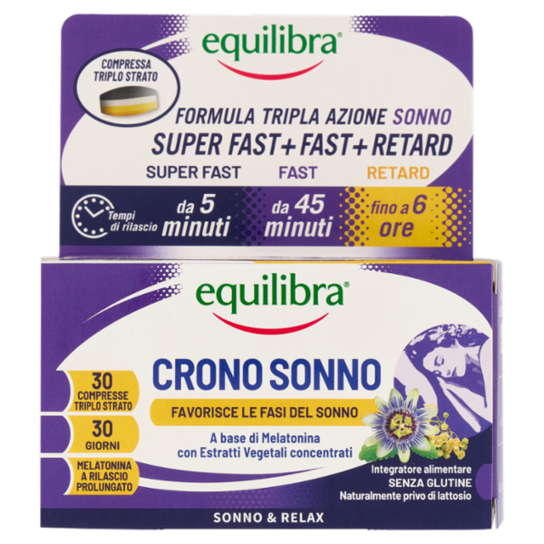 equilibra Crono Sonno Compresse Triplo Strato 30 x 0,5 g