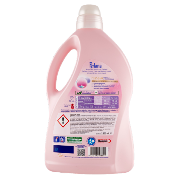 PERLANA Titolo: Perlana Detersivo Delicati 58 Lavaggi 2.900 mL Eliminare la sezione ''tipo di confez