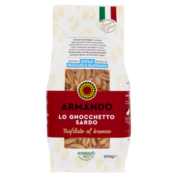 Armando Metodo zero Residui di Pesticidi e Glifosato lo Gnocchetto Sardo 500 g