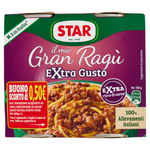 Star il mio Gran Ragù Carne Extra Gusto 2 x 180 g