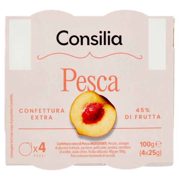 Consilia Confettura Extra Pesca 4 x 25 g