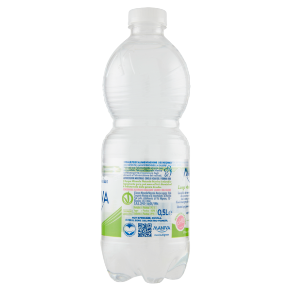 Maniva Acqua Oligominerale Alcalina Naturale 0,5 L