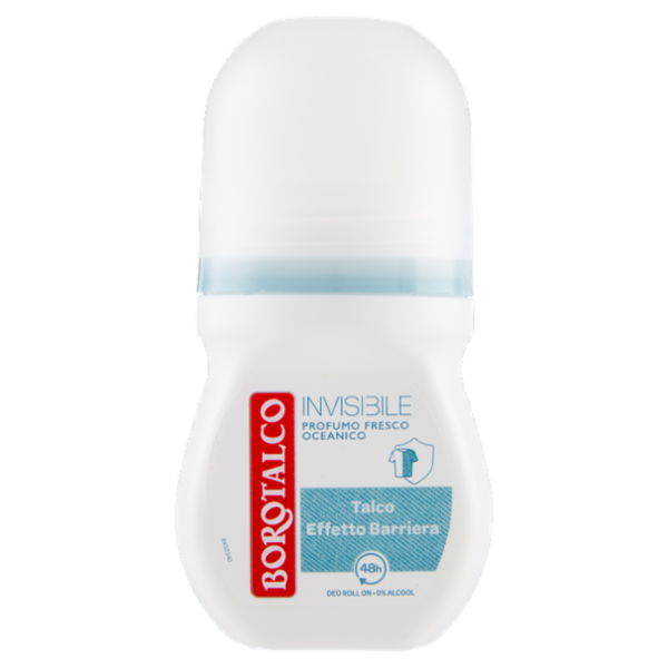 Borotalco Invisibile Profumo Fresco Oceanico Deo Roll On 50 ml
