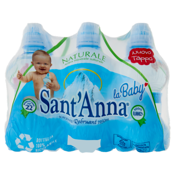 Sant'Anna la Baby Naturale Sorgente Rebruant Vinadio 6 x 0,25 L