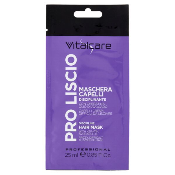 Vitalcare Professional Pro Liscio Maschera Capelli Disciplinante 25 ml