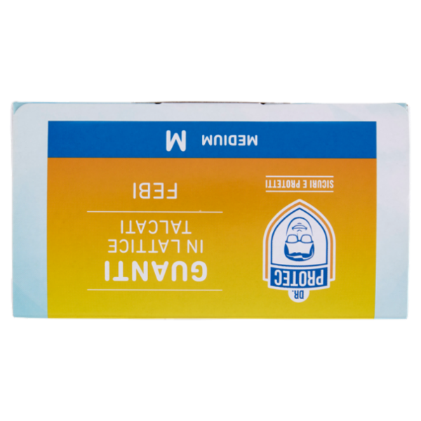 Dr. Protec Guanti in Lattice Talcati Febi Medium M 100 pz