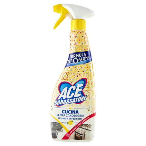 Ace Sgrassatore Cucina Senza Candeggina Limone e bergamotto 500 ml