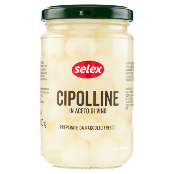 Selex Cipolline Aromatizzate con Aceto di Vino 300 g