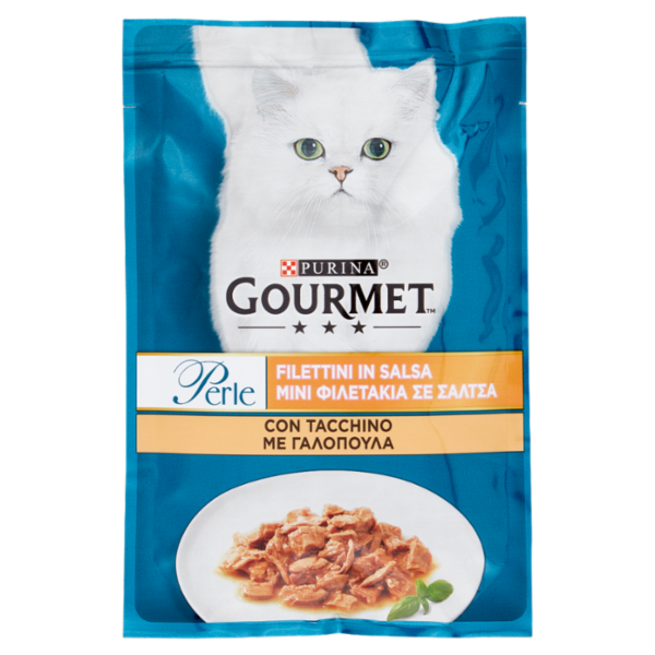 PURINA GOURMET Perle Filettini in Salsa con Tacchino 85 g