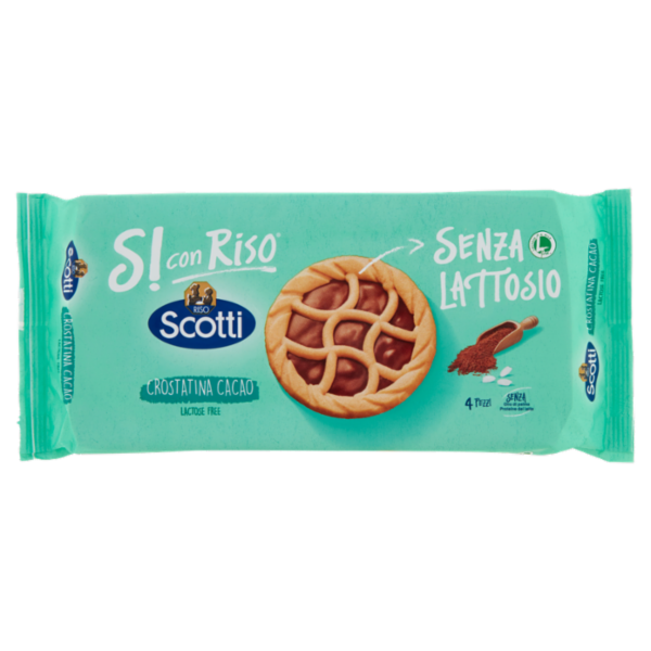 Riso Scotti Si con Riso Senza Lattosio Crostatina Cacao 4 x 36 g