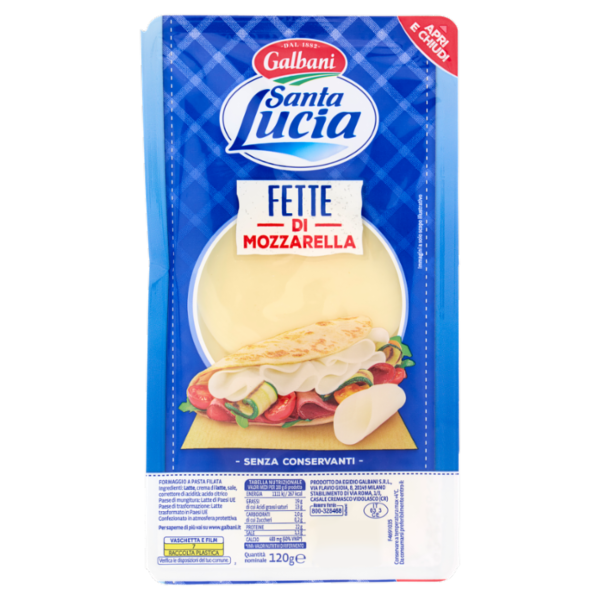 Galbani Santa Lucia Fette di Mozzarella 120 g