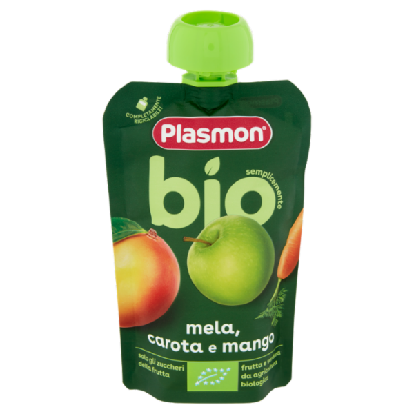 Plasmon semplicemente bio mela, carota e mango 100 g