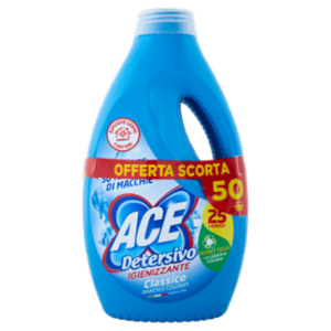 Ace Detersivo Liquido Classico Igienizzante 2 x 25 Lavaggi 2 x 1375 Ml