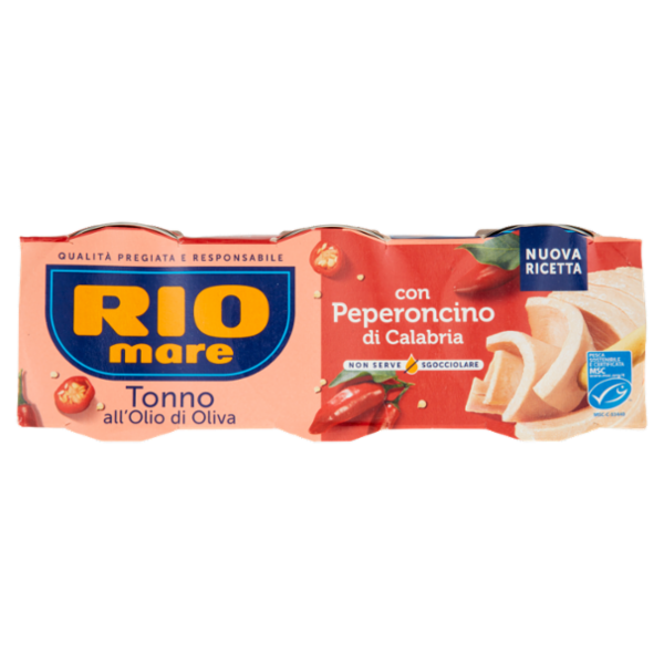 Rio mare Tonno all'Olio di Oliva con Peperoncino di Calabria 3 x 65 g