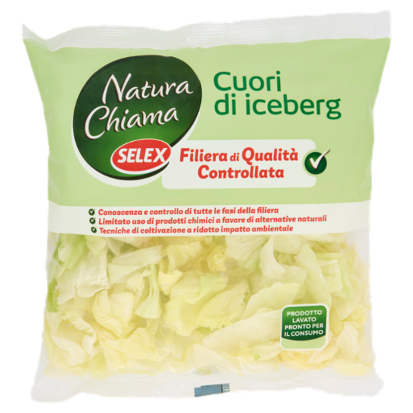 Selex Natura Chiama Cuori di Iceberg Lavati e Pronti per il Consumo 250 g