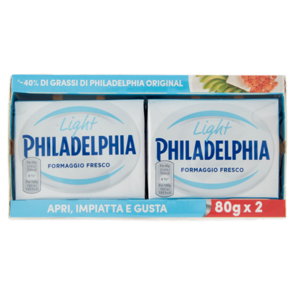 Philadelphia Light formaggio fresco spalmabile - 2 x 80 g