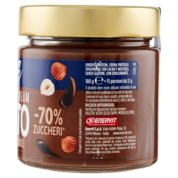 Enervit Protein Protein Cream Keto Cacao & Nocciole 180 g