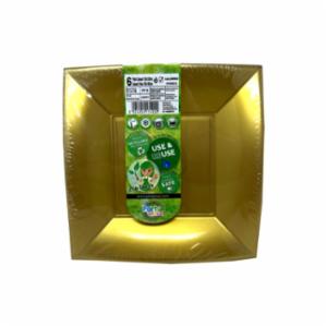 Nice Piatto Dessert Gold 18x18 Pz6