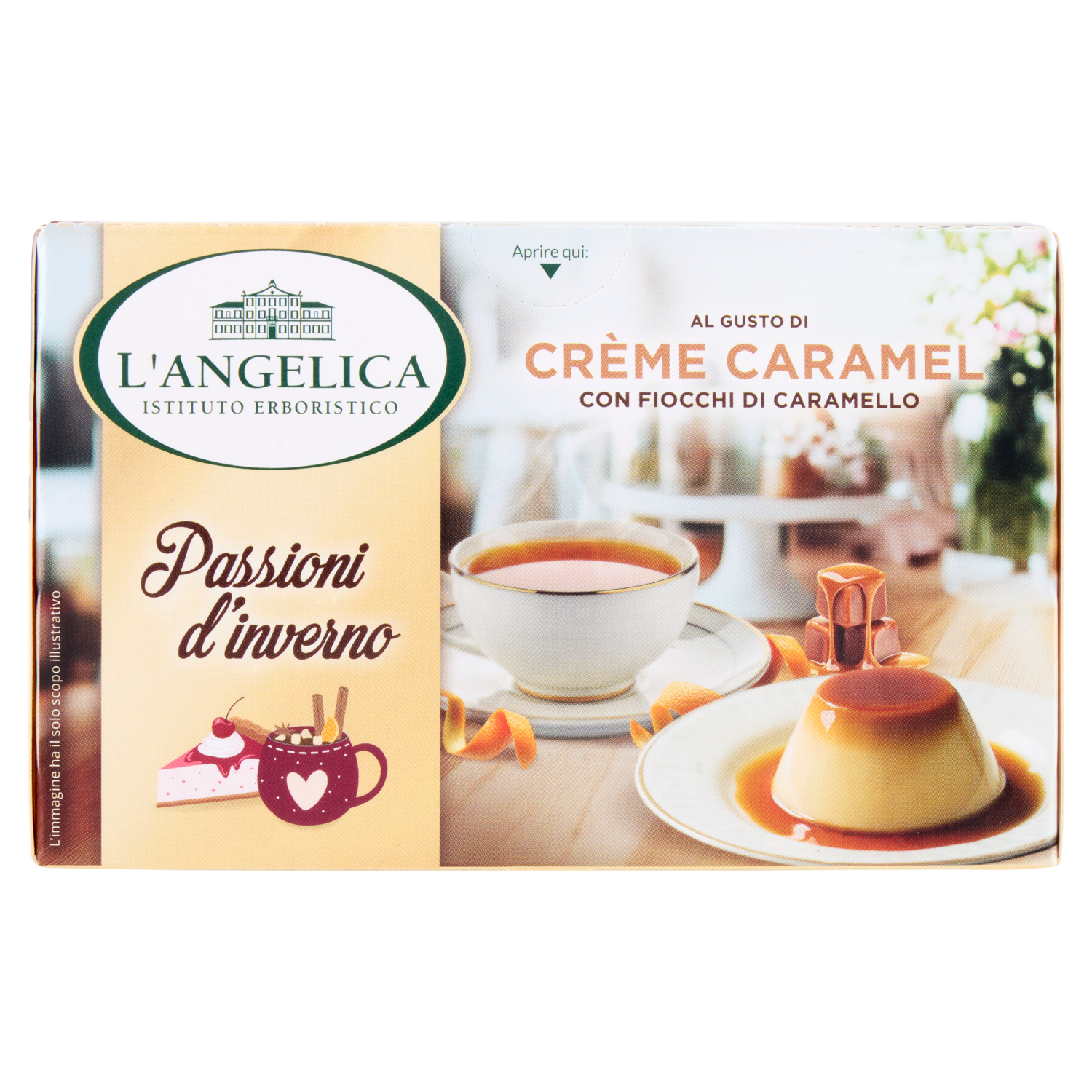 L'Angelica Passioni d'inverno al Gusto di Crème Caramel 15 Filtri 30 g - L Angelica