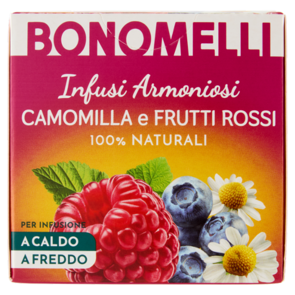 Bonomelli Infusi Armoniosi 100% Naturali Camomilla e Frutti Rossi 12 filtri 24 g
