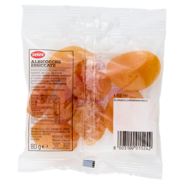 Selex Albicocche Essiccate 80 g