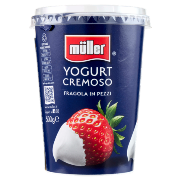 müller Yogurt Cremoso Fragola in Pezzi 500 g