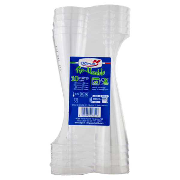 DOpla Re-Usable Flûtes 10 pz
