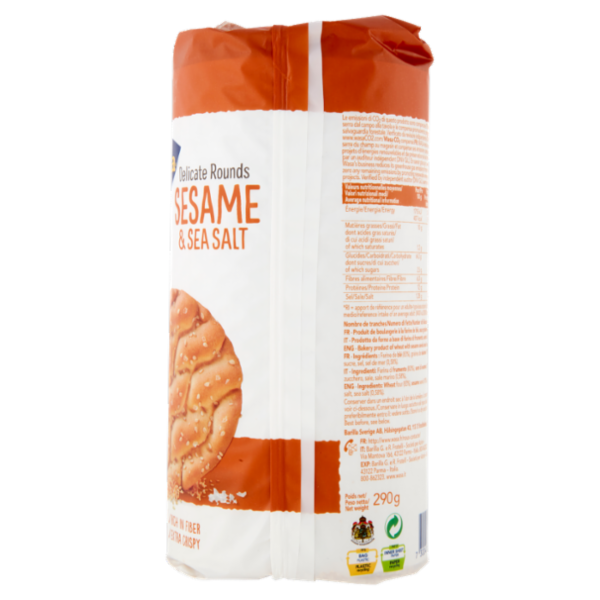 Wasa Runda Sesam & Seasalt Cracker con Semi di Sesamo 290g