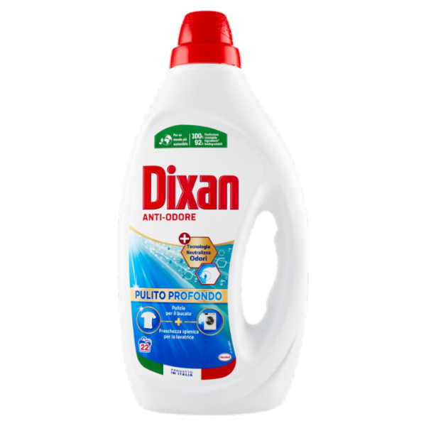 DIXAN Liquido Anti-Odore 22 Lavaggi 990 ml