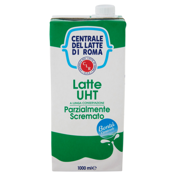 Centrale del Latte di Roma Latte UHT a Lunga Conservazione Parzialmente Scremato 1000 ml