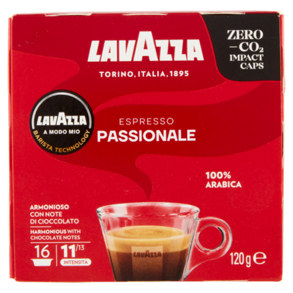 Lavazza A Modo Mio Espresso Passionale 16 Capsule 120 g