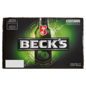 BECK'S Birra Pilsner Tedesca Bottiglia 24x33cl