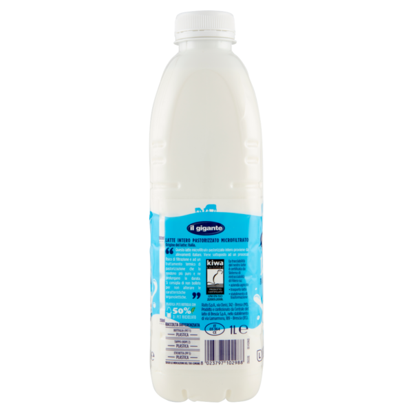 IL GIGANTE Latte Pastorizzato Microfiltrato Intero 1 L